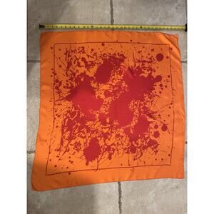 Hermes Cheval Surprise Silk Scarf By Dimitri Rybaltchenko. Orange/red WORN 1X